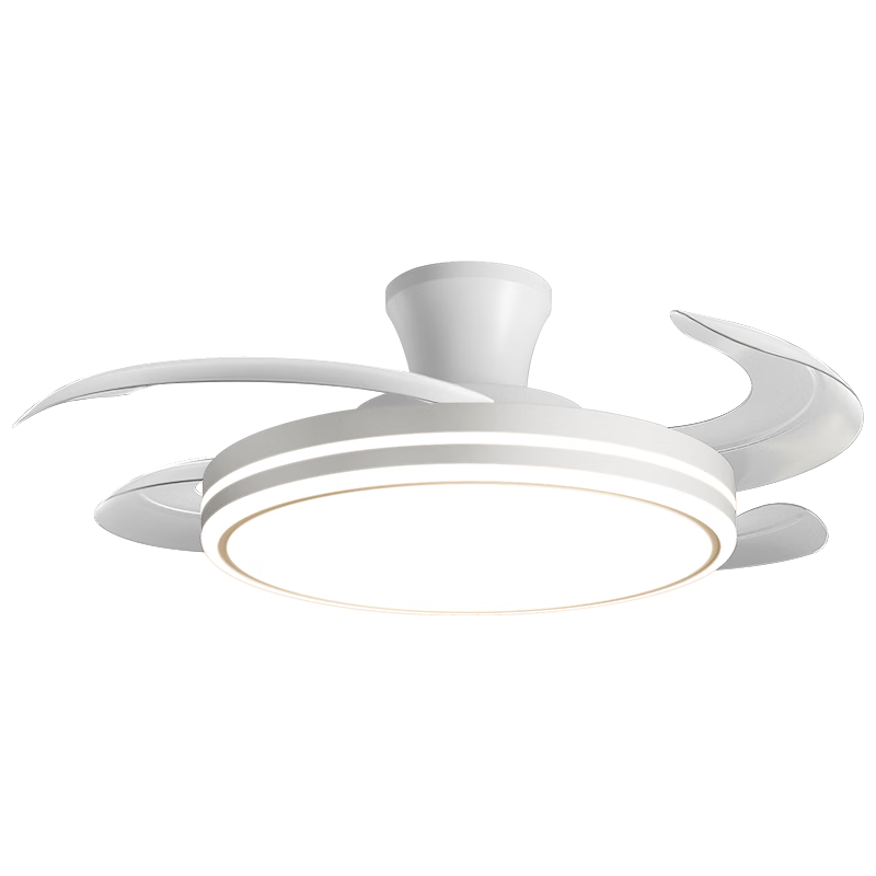 四季沐歌吊扇灯风扇灯具客厅北欧餐厅卧室简约LED风扇隐形吊扇灯现代