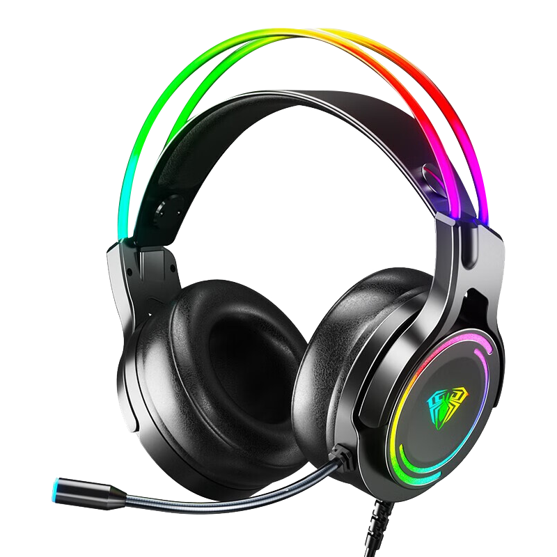  AULA/狼蛛 7.1声道 电脑耳机  有线充电 3.5mm,USB