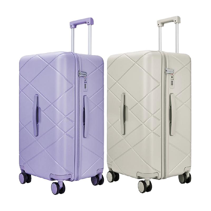 卡拉羊巨能装魔方体行李箱大容量女登机箱拉杆箱20寸耐用留学旅行