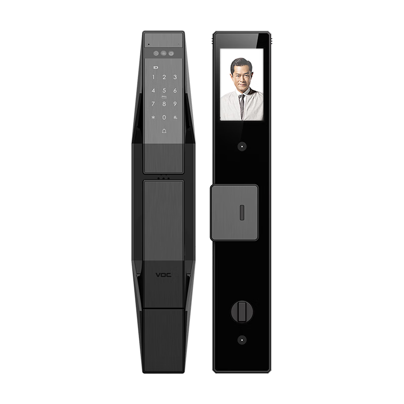VOC智能门锁指纹锁人脸识别猫眼密码锁实时视频防盗门电子锁T10Plus+