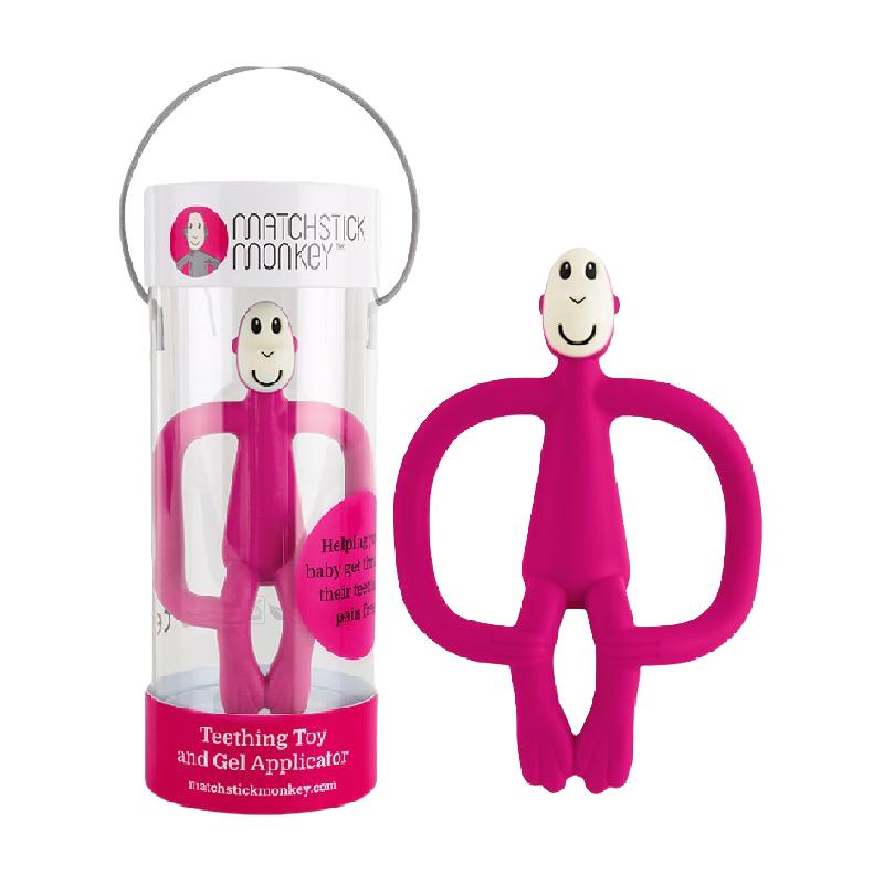 英国火柴猴牙胶可水煮婴儿安抚咬胶宝宝牙咬胶牙刷抑菌无尾款