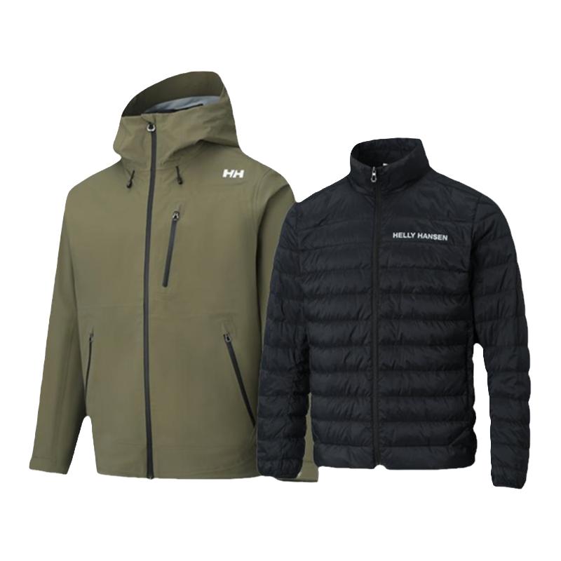 哈雷汉森 HELLY HANSEN/HH 24秋新户外登山可拆卸羽绒内胆三合一防风冲锋衣