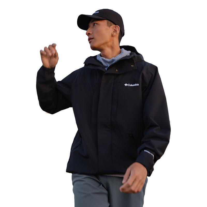 Columbia哥伦比亚冲锋衣男25秋冬户外男子防水夹克外套上衣