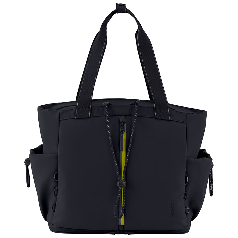 Samsonite 新秀丽 23年 女生包包女 大容量单肩通勤托特包 手拎单肩包 QX1 黑色