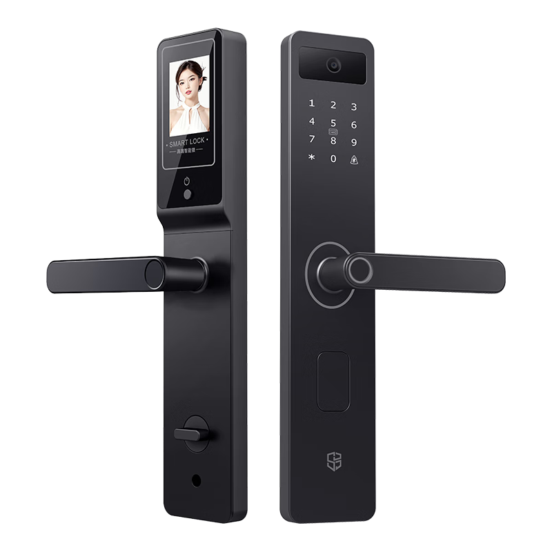 石将军智能门锁密码锁指纹锁人脸识别智能锁家用防盗门锁电子锁民宿公寓 猫眼版(八合一开锁) 送千万产品险