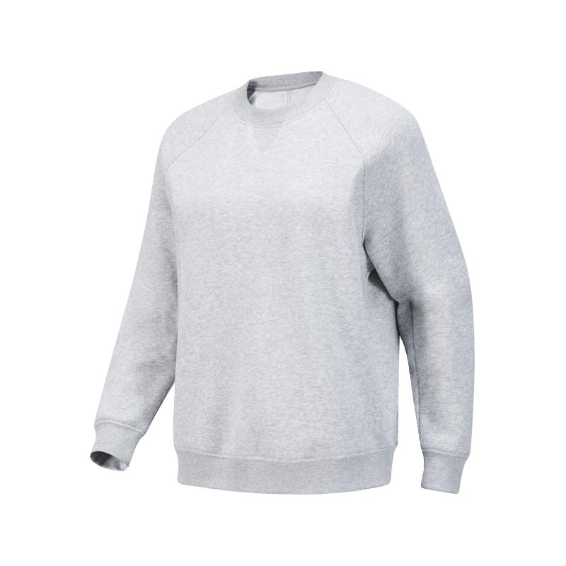 迪卡侬运动卫衣女秋季针织宽松休闲上衣套头运动服嫩黄色卫衣SAX3