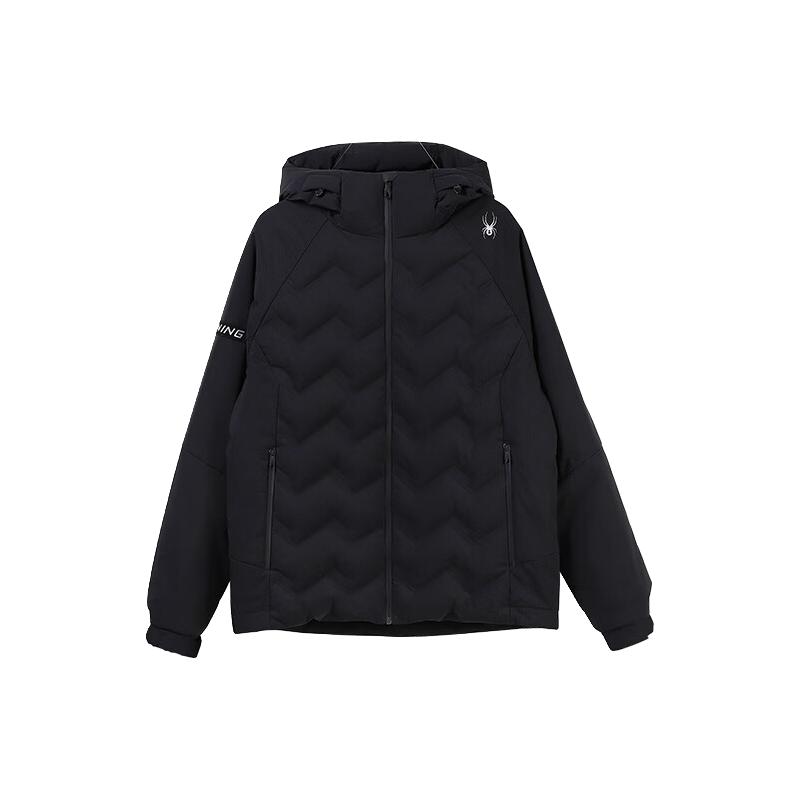 SPYDER 蜘蛛雪服秋冬男子TRAINING立体水波纹保暖羽绒服 21CF225M 尘灰色-21CF225M S