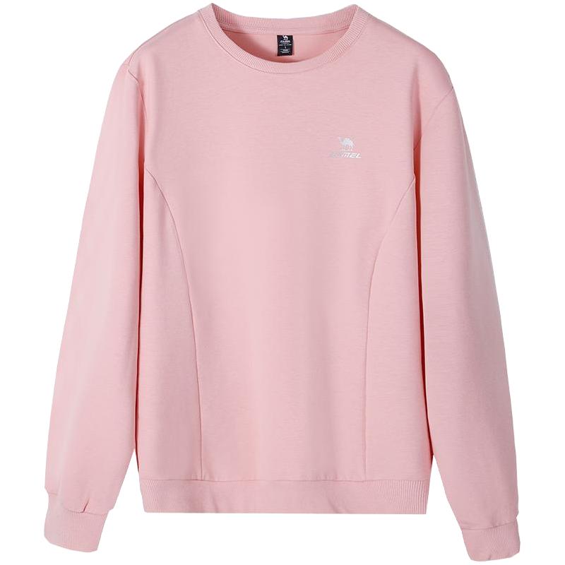 CAMEL骆驼长袖圆领套头卫衣女2024春秋季时尚宽松休闲百搭上衣打底衫