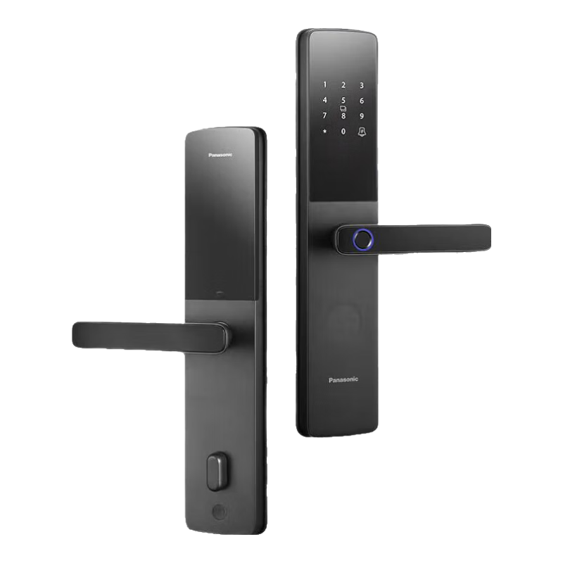 松下（Panasonic）指纹锁智能门锁 电子密码锁入户防盗门锁 智能APP EMW1212BH丨标准锁丨WiFi
