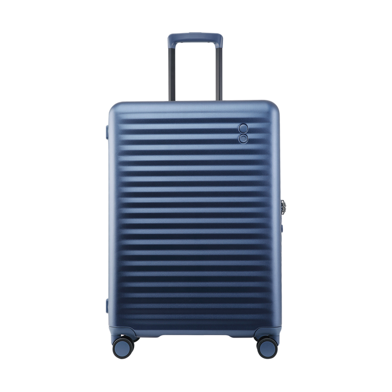 愛可樂 ECHOLAC  防刮耐磨旅行箱大容量万向轮行李箱密码箱托运箱PC183-T蓝色24吋