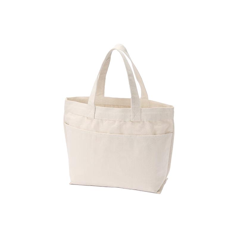 無印良品 MUJI（無印良品 ） 横型 托特包 通勤休闲包 手提包 包包纯棉全棉 EGB20A4S 原色