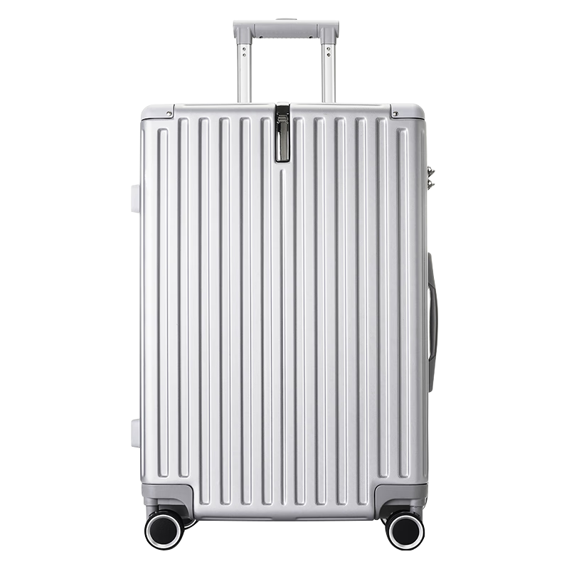 B.L.B.L行李箱男大容量旅行箱拉杆箱女万向轮密码皮箱子24英寸银6011