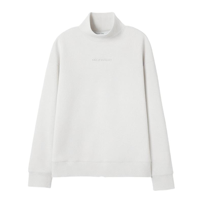 迪卡侬SPW361132女半高领运动长袖卫衣复古保暖内搭套头衫SAX3