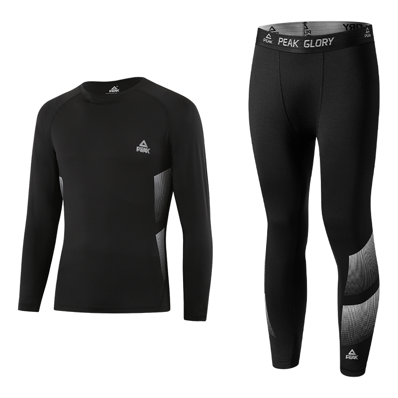 【两件套】服男运动衣服晨跑训练房紧身长袖长裤运动套装