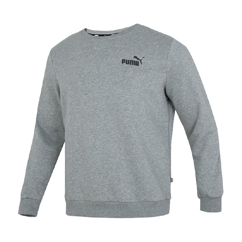 Puma/彪马男子圆领卫衣毛圈内里简约时尚运动休闲套头衫