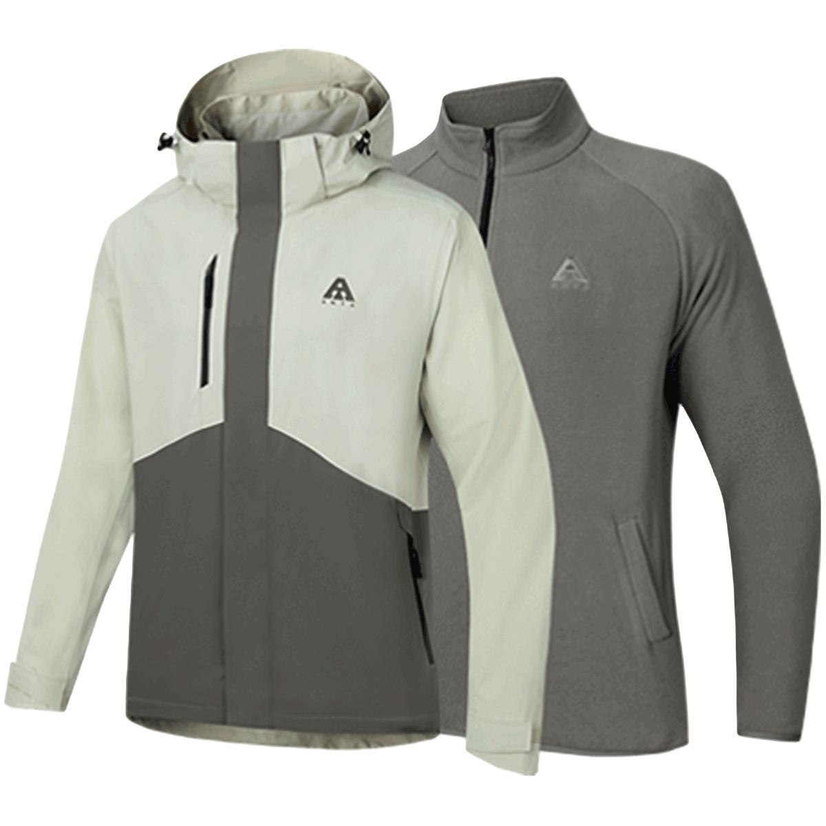 安踏 ANTA王一博同款水壳冲锋衣三合一可拆卸冲锋衣男女户外硬壳登山服