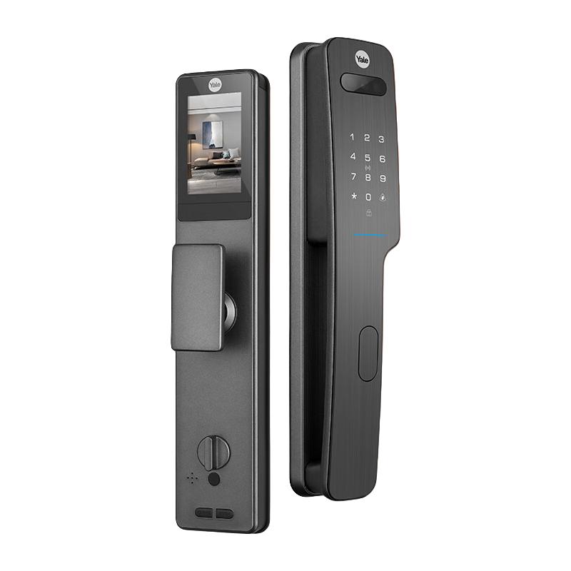 耶鲁3D人脸识别智能锁yale指纹锁密码锁家用入户门锁防盗门电子锁 YF1093M-猫眼&人脸款(30天