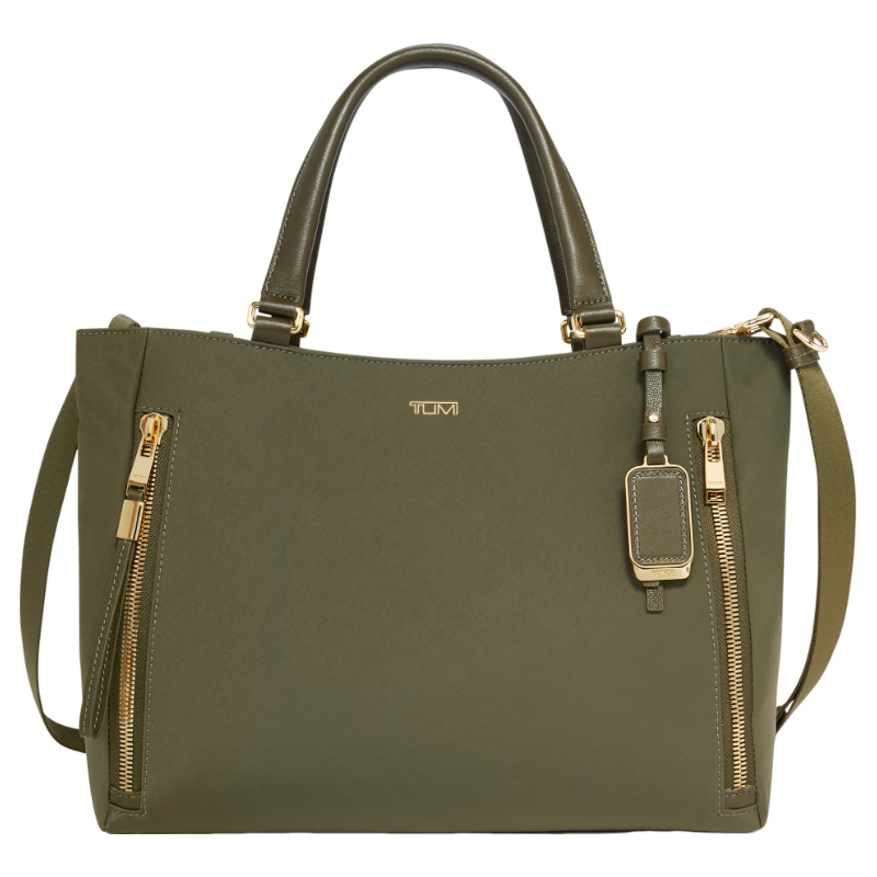 TUMI/途明【秋冬】Voyageur女士托特包易搭时尚中号手提包 橄榄绿/0196605OLV
