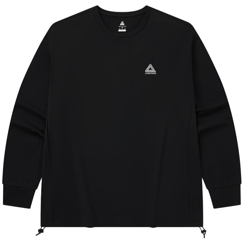 匹克卫衣男秋冬防晒速干保暖跑步骑行运动上衣长袖T恤DF644560