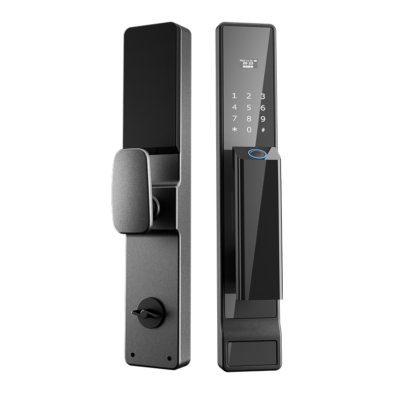 WEIHENG 威恒 RS1全自动智能门锁指纹锁推拉家用防盗门密码锁电子锁木防小黑盒 全自动+五合一开锁+包安装