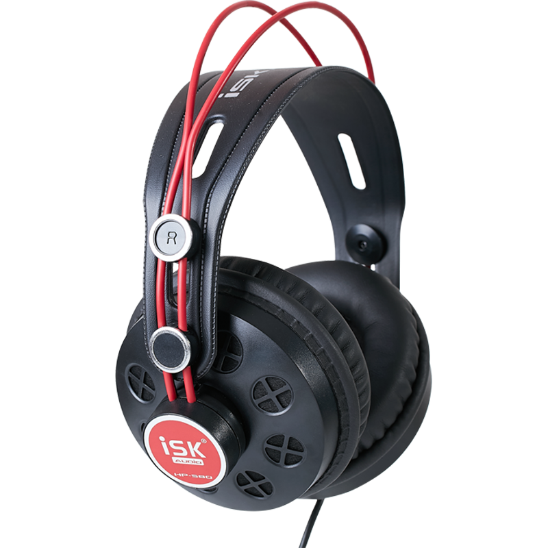 iSK 声科 HP-580 耳罩式头戴式有线耳机 黑色 3.5mm