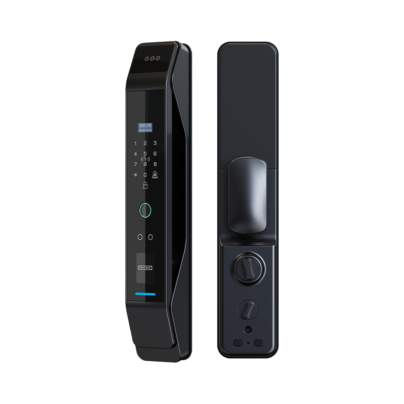 第吉尔(KEYLOCK)智能门锁3D人脸解锁指纹锁密码锁电子锁防盗门锁EC9-F 3D人脸+活体指纹+碳素黑