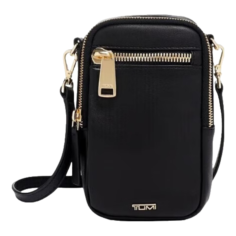 TUMI 途明 Voyageur系列女性商务旅行高端时尚皮革斜挎包0196471DL黑色送520