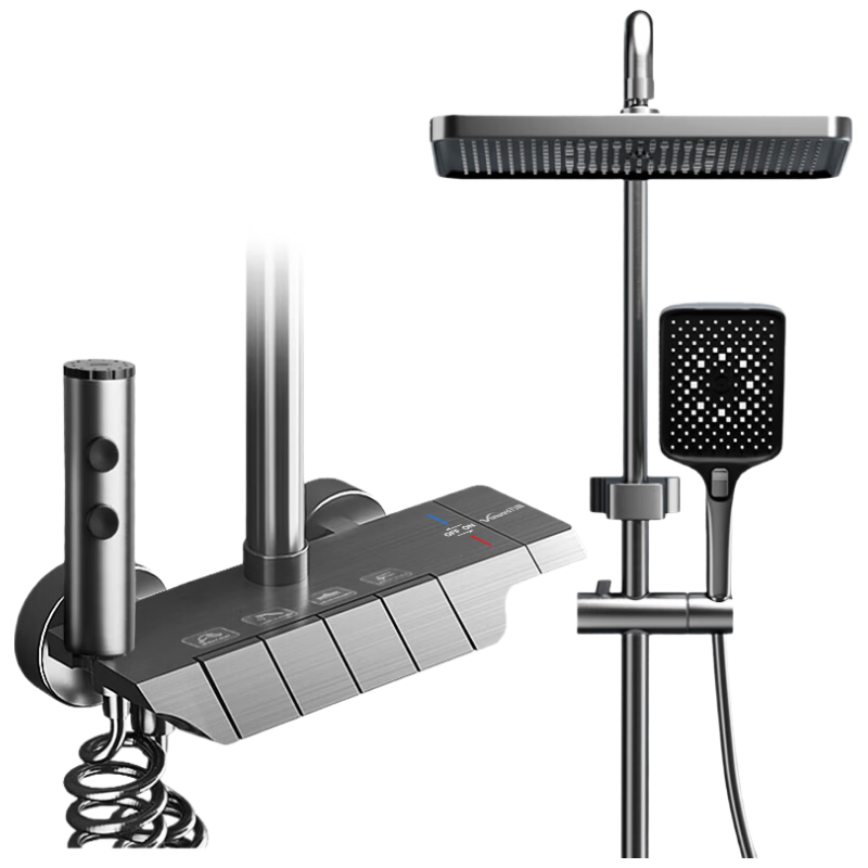 万和淋浴花洒套装冷热卫浴花洒全套家用卫浴增压花洒喷头浴室淋浴器