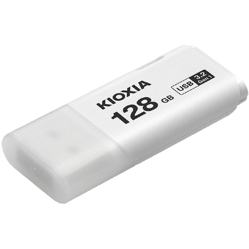KIOXIA 铠侠 隼闪系列 U301 USB 3.2 U盘 白色 128GB USB+皮套 黑色