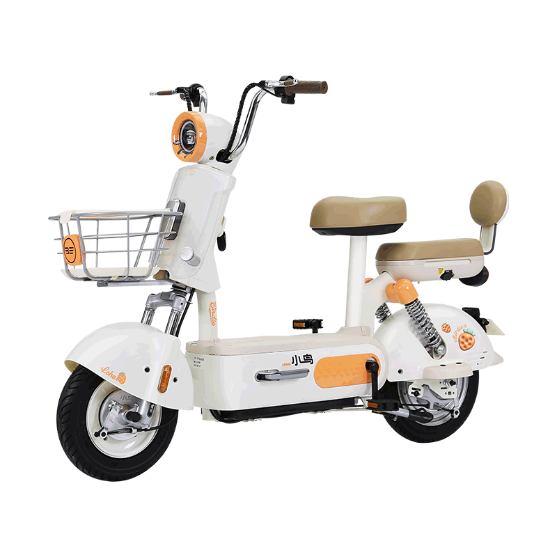 小鸟电动车续航80km锂电池48V24Ah亮晶晶电动自行车 全麦棕