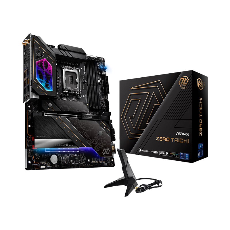 华擎（ASRock）Z890 Taichi  太极主板 支持CPU 14900KS/14700KF/DDR5（Intel Z890/LGA 1700）