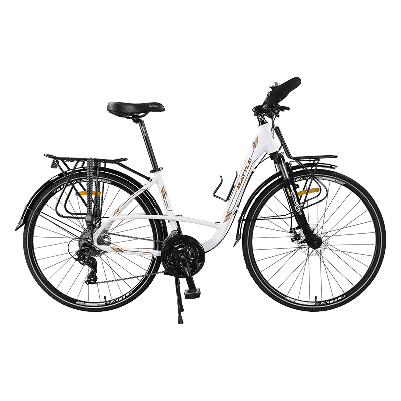 邦德富士达蝴蝶把自行车男女铝合金公路车禧玛诺变速城市通勤长途通勤旅行车 灰橙