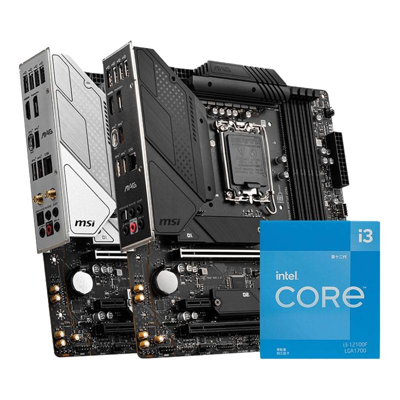 MSI 微星 H310M PRO-V PLUS主板 + intel 英特尔 Core 酷睿 i3-9100F 套装