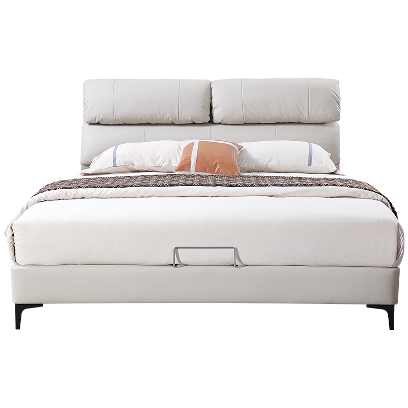 MENGSHEN 梦神 诗月 轻奢意式真皮床 180*200cm