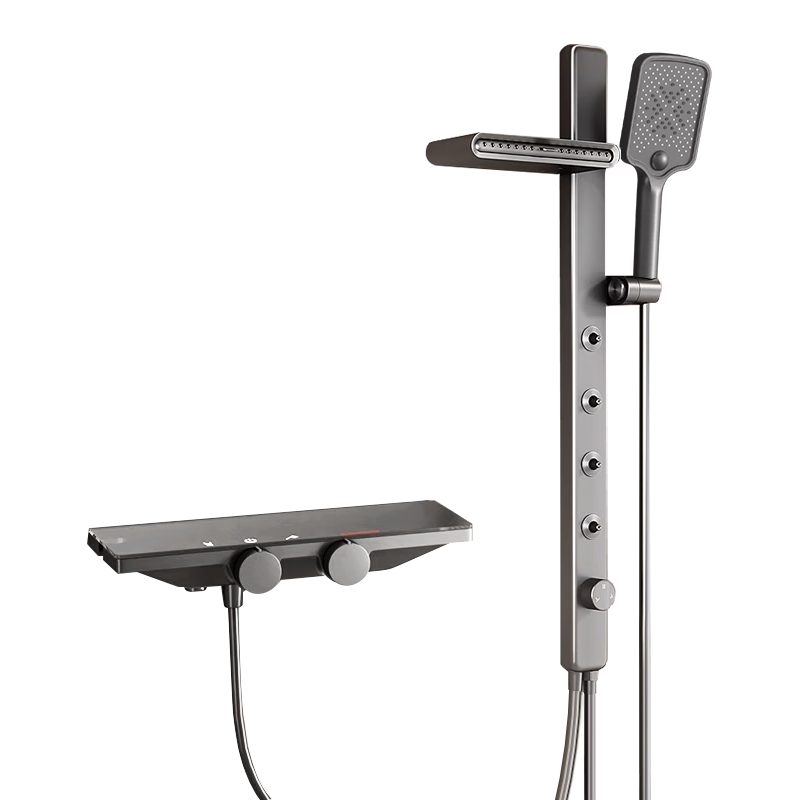 Royalstar荣事达淋浴花洒套装家用肩腰喷SPA按摩式简易分体枪灰分体花洒