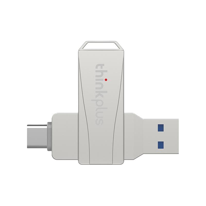 联想thinkplus双接口U盘MU252电脑手机两用Type-c/USB旋转口闪存