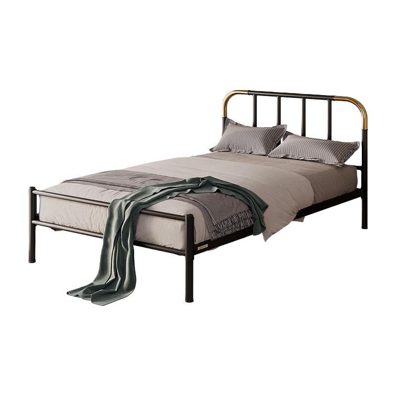 天坛家具铁艺床双人床加厚加固现代简约床排骨架铁床高端家用铁床