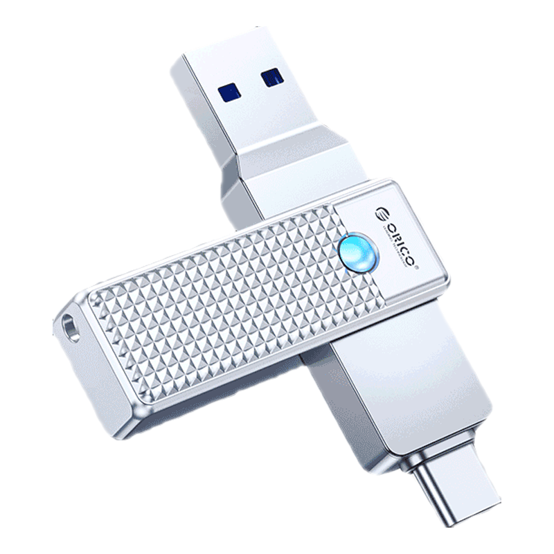 ORICO 奥睿科 UFSD快闪U盘Type-C USB3.2手机U盘双接口手机电脑通用高速读写固态 USB3.2两用快闪U盘