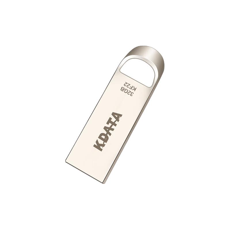 KDATA 金田 KF22 USB 2.0 U盘 银色 32GB USB-A