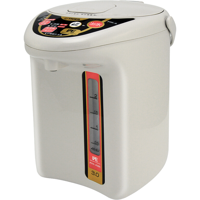  TIGER/虎牌 PYH-A30C 智能3段真空保温 电热水瓶  时尚驼色 3L