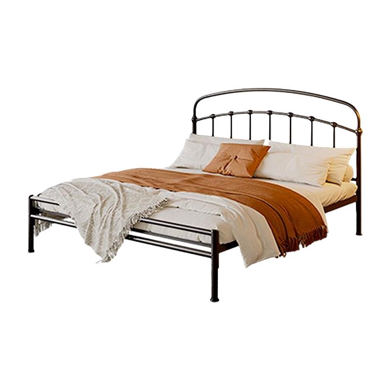 天坛家具铁艺床双人床现代简约铁架床欧式主卧铁床金属法式