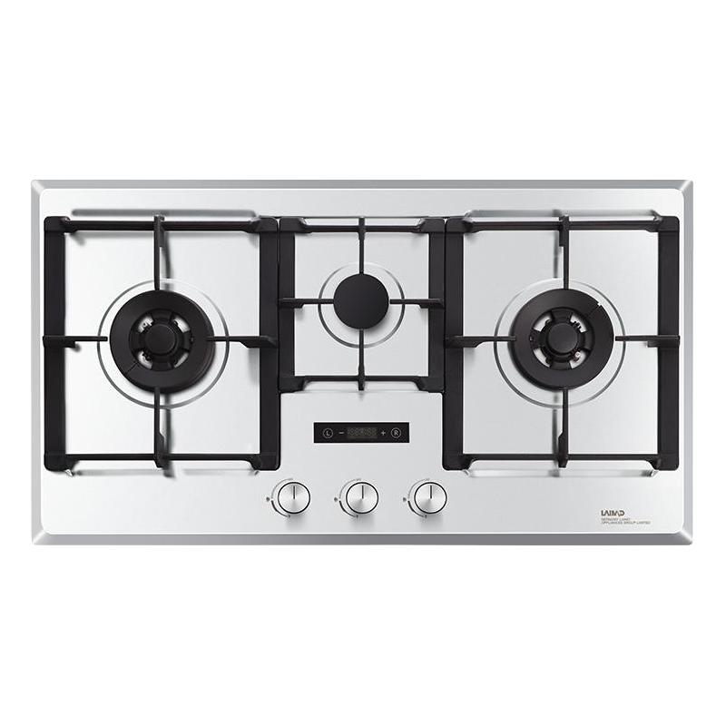 德国莱梅德三眼头天燃气灶家用猛火大开孔尺寸面板定时液化煤气炉