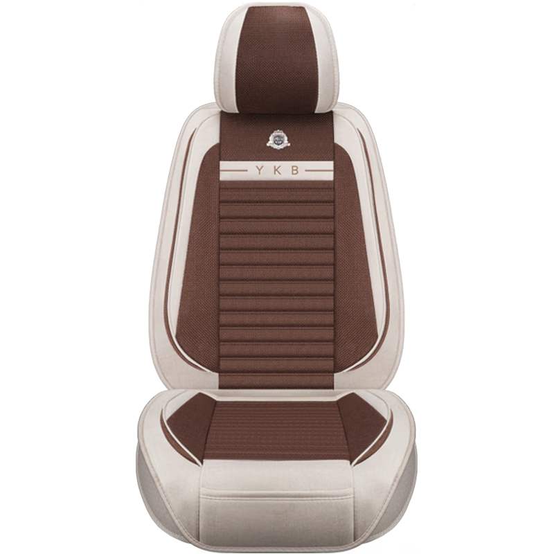 ZIFEELING 紫风铃 仿亚麻汽车坐垫四季通用汽车座垫座套速腾迈腾英朗朗逸君威起亚K3哈弗天籁车座套Z02 标准版-雅致棕