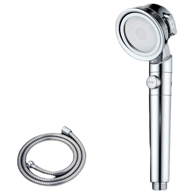 慈晨（CICHEN）增压止水花洒喷头套装手持三挡调节洗澡莲蓬头淋浴喷头 止水花洒+1.5米防爆管