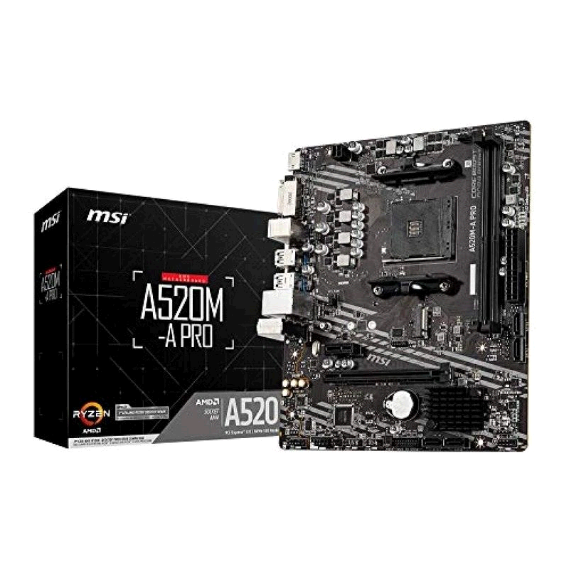 MSI 微星 A520M-A PRO主板MicroATX [配备A520芯片组]MB5
