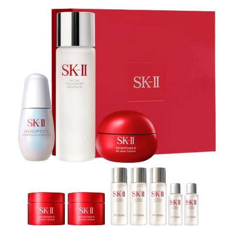 SK-II神仙水75ml+面霜50g+光子小灯泡30ml护肤品套装化妆品sk2