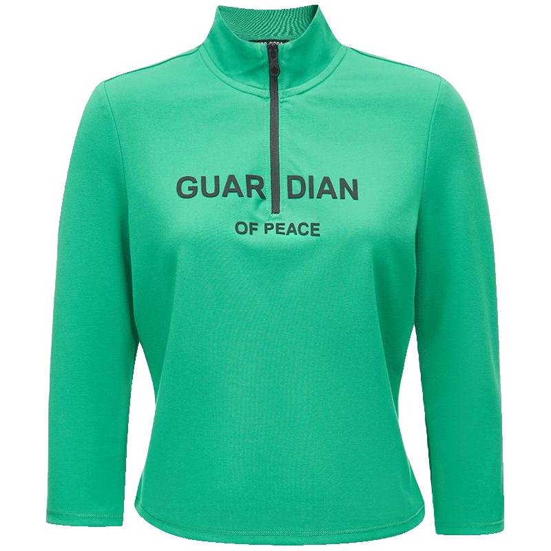 Vero Moda奥莱T恤女秋冬半高领拉链七分袖设计休闲上衣百搭