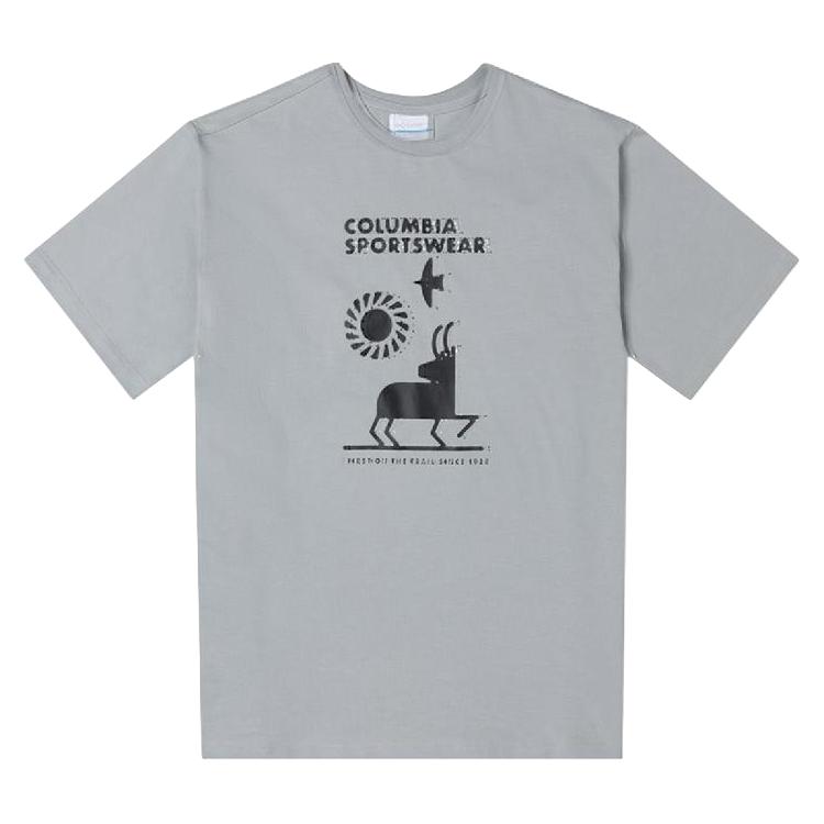 Columbia 2025年短袖男装上衣休闲舒适透气跑步训练户外圆领运动T恤