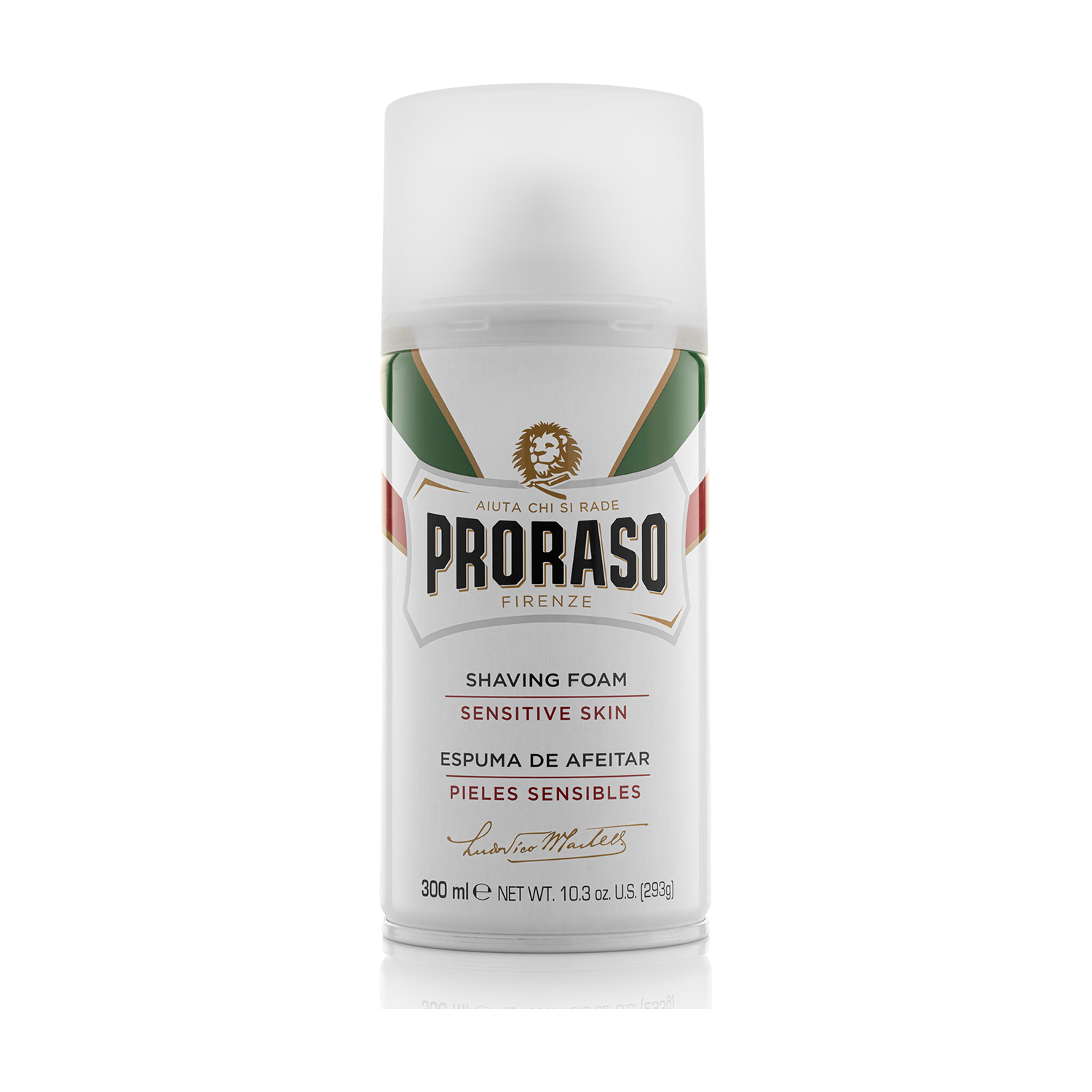 PRORASO 博拉索 绿茶抗敏系列男士燕麦绿茶剃须泡沫 300ml