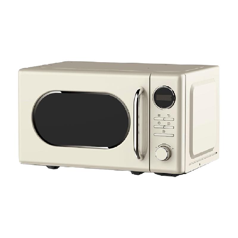 美的（Midea）复古微波炉家用小型迷你小尺寸转盘式光波炉好清洁老人用简单速热超节能M2F 杏色 20升